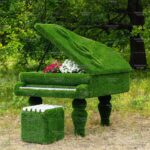 Топиари композиция рояль с пуфом - газон Deluxe