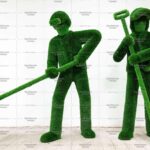 Топиари композиция сталевары - газон Deluxe