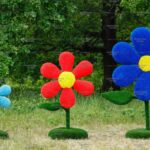 Топиари композиция цветы - газон Eco + Deluxe