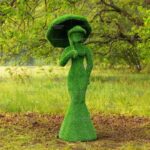 Топиари дама с зонтом Глория - газон Eco Green