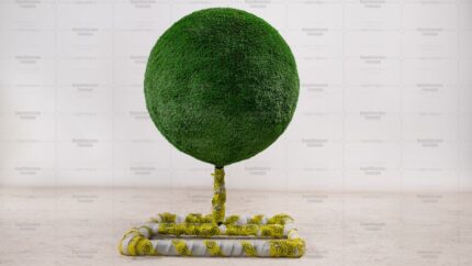 Топиари шар в виде куста туи, d=100см - газон Deluxe Green