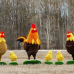 Топиари композиция курятник - газон Eco + Deluxe