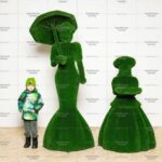 Топиари композиция леди Элизабет и девочка Агата - газон Eco