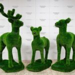 Топиари композиция олени Чилли, Марго и Робби - газон Deluxe