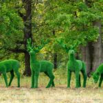 Топиари композиция олени, семья Форест, 4 шт - газон Eco
