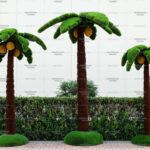 Топиари композиция пальмы, кокосовые - газон Deluxe + Eco