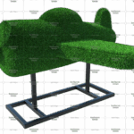 Топиари самолет, L=150см - газон Eco