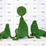 Топиари композиция морские львы, модель 2 - газон Eco