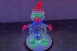 Световая фигура снеговик h=85 см