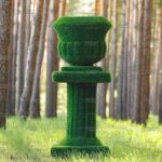 Топиари вазон на колонне - газон Eco