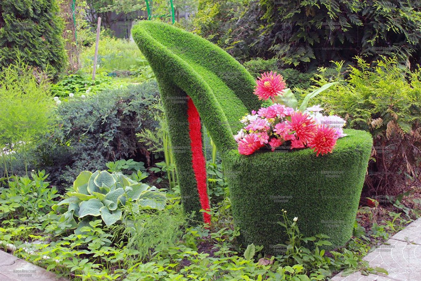 Топиари вазон Туфелька принцессы - Газон Eco Топиари вазон Туфелька принцессы - Газон Eco