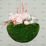 Топиари подвесное кашпо Нино, d = 35 см - газон Deluxe