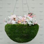 Топиари подвесное кашпо Нино, d = 55 см - газон Deluxe