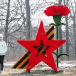 Топиари звезда Победы, h=250 см - газон Eco