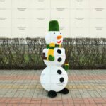 Топиари снеговик Сид, h=160 см - газон Eco