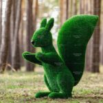 Топиари белочка с кольцом под кашпо - газон Eco