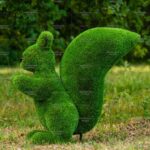 Топиари белочка с кольцом под кашпо - газон Premium