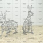 Габионы композиция зайцы