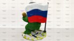 Топиари композиция  медведь Патриот - газон Есо