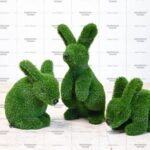 Топиари композиция зайцы, 3шт. - газон Eco