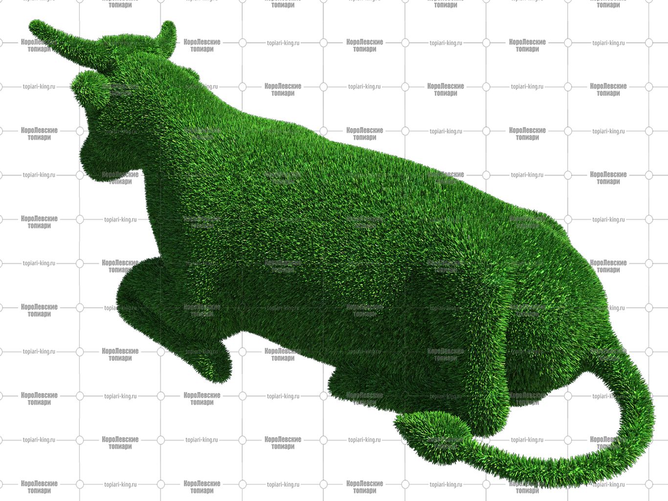 Топиари корова, h=150 см - газон Eco Топиари корова, h=150 см - газон Eco