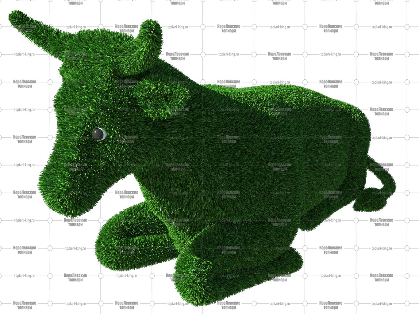 Топиари корова, h=150 см - газон Eco Топиари корова, h=150 см - газон Eco