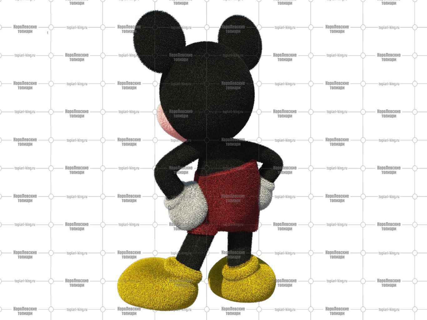 Топиари мышонок Миша, h=100 см - газон Есо Топиари мышонок Миша, h=100 см - газон Есо