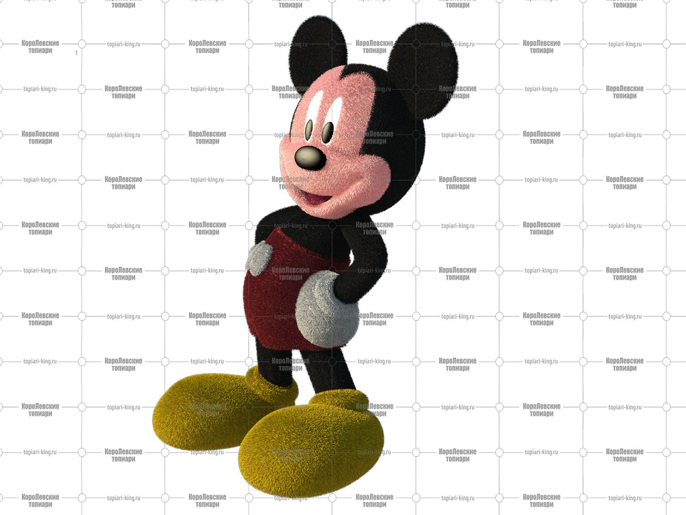 Топиари мышонок Миша, h=100 см - газон Есо Топиари мышонок Миша, h=100 см - газон Есо