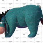 Топиари ослик Янки, h=122 см - газон Есо