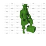 Топиари разбойник, h=200см - газон Есо