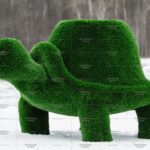 Топиари черепаха с кашпо, Мудрая - газон Deluxe