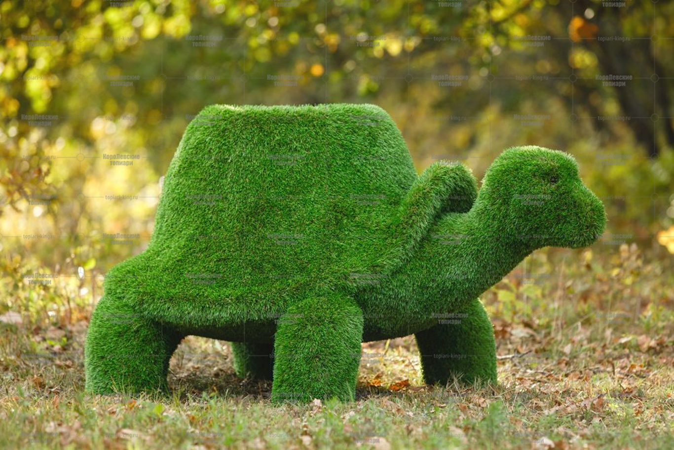 Топиари черепаха с кашпо, Мудрая - газон Premium Топиари черепаха с кашпо, Мудрая - газон Premium