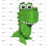 Топиари динозаврик Кеша, h=50 см- газон Eco