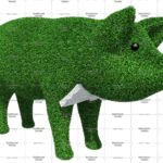 Топиари поросенок жених, h=90 см - газон Eco