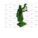 Топиари скульптура Фемида, h=200 см - газон Eco