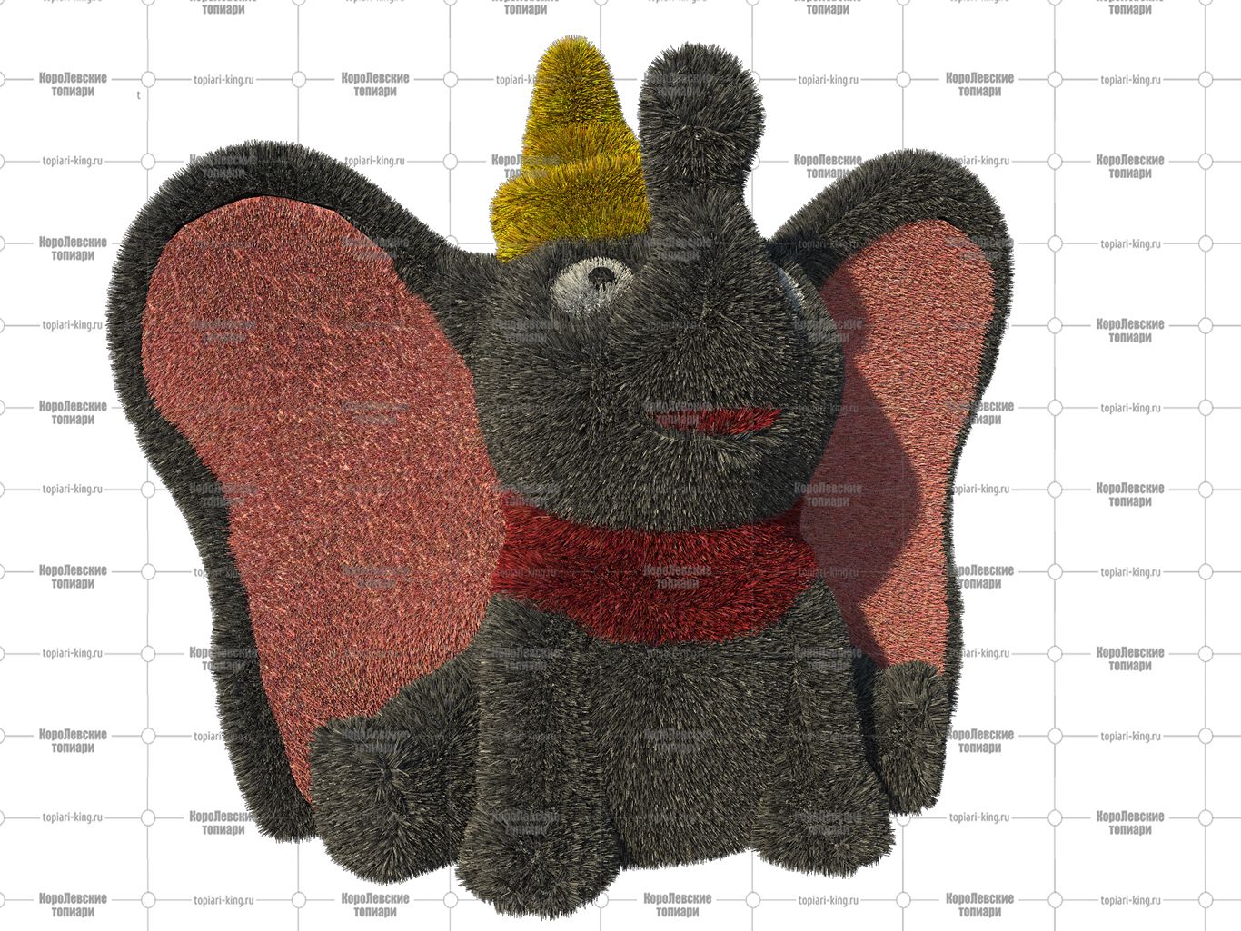 Топиари слоненок  - газон Есо Топиари слоненок  - газон Есо