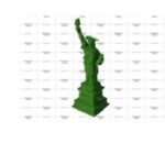 Топиари статуя свободы, h=100 см - газон Eco