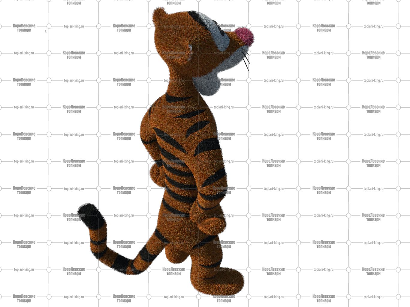 Топиари тигр Дунги , h=100 см- газон Есо Топиари тигр Дунги , h=100 см- газон Есо