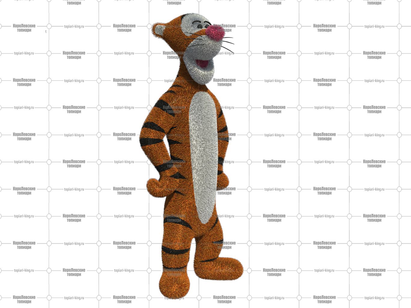 Топиари тигр Дунги , h=100 см- газон Есо Топиари тигр Дунги , h=100 см- газон Есо