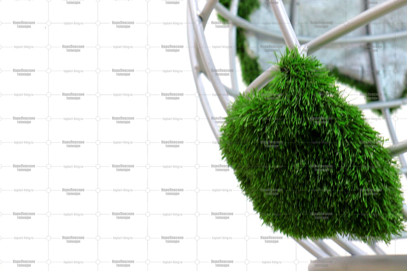 Топиари глобус с кашпо - газон Eco Топиари глобус с кашпо - газон Eco
