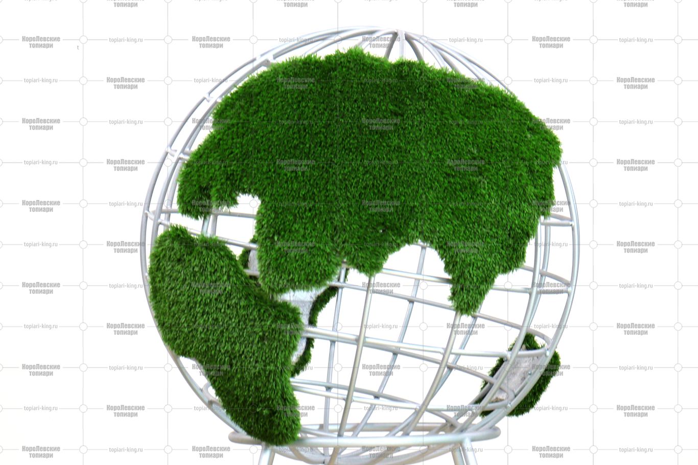 Топиари глобус с кашпо - газон Eco Топиари глобус с кашпо - газон Eco