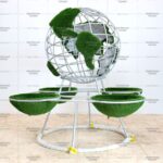 Топиари глобус с кашпо - газон Eco