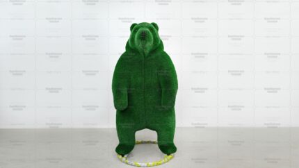 Топиари медведь Потапыч, h=180 см- газон Deluxe Green