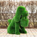 Топиари собака Филька, h=110 см, с кашпо  - газон Deluxe