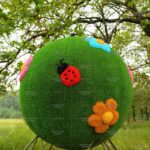 Топиари шар поляна, h=190 см - газон Eco