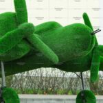 Топиари самолет Победа - газон Eco