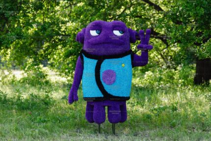 Топиари инопланетянин - газон Eco