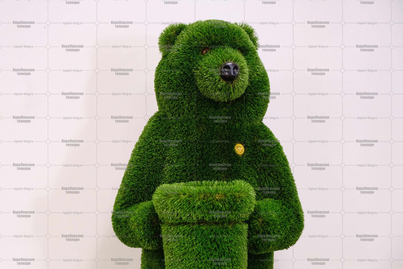 Топиари медведь с кашпо, h=177 см - газон Deluxe Топиари медведь с кашпо, h=177 см - газон Deluxe