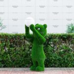 Топиари медведь с мячиком - газон Eco