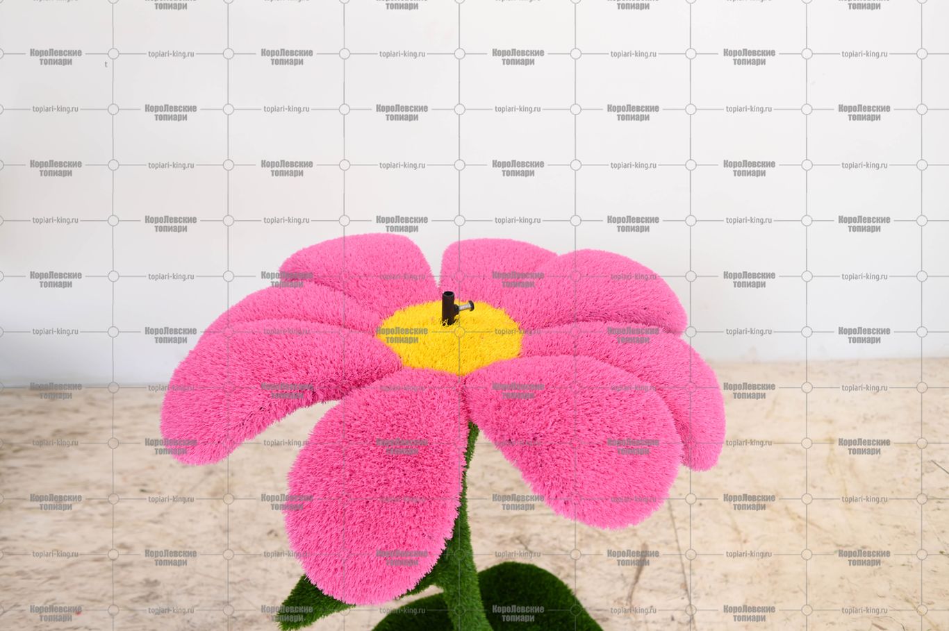 Топиари цветок розовый - газон Eco+Deluxe Топиари цветок розовый - газон Eco+Deluxe